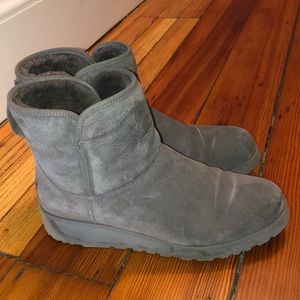 Grey Mini Platform UGGs